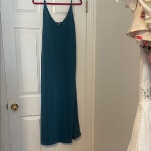 Chic Teal Maxi Dress